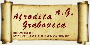 Afrodita Grabovica vizit kartica